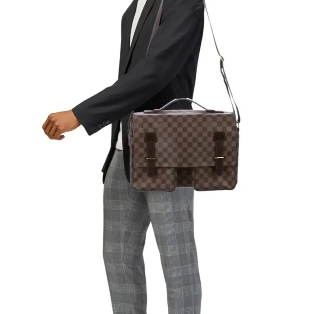Louis Vuitton Damier Ebene Broadway Messenger Bag Authentic